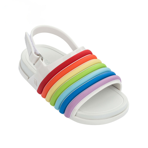 

melissa rainbow girl sandalsbeach slide sandal jelly shoes sandals 2021 baby shoes melissa sandals non-slip kids shoes, Black;red