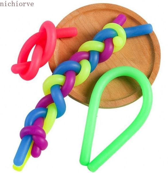 

decompression toy stretchy string neon flexible 28*1.3cm elastic rope sensory kids novelty toys office supplies