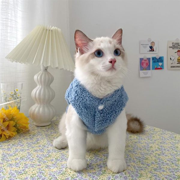 

cat winter clothes knitted pet sweater for small dogs puppy vest costumes