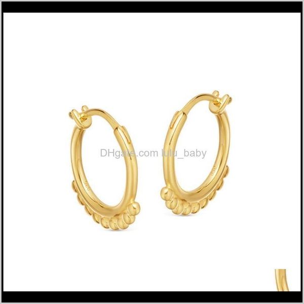 

& hie drop delivery 2021 harlig sterling sier s925 gold color small hoop earrings for women allergy fashion jewelry trendy style xajod, Golden;silver