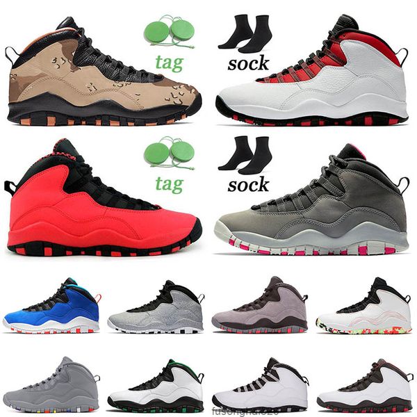 

jumpman 10 basketball shoes womens 10s orlando tinker gs fusion red woodland camo powder blue smoke grey size 40-47 mens sports sneakers