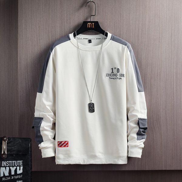 

fashion trend - w509-2021 spring youth student embroidered sweater, Black