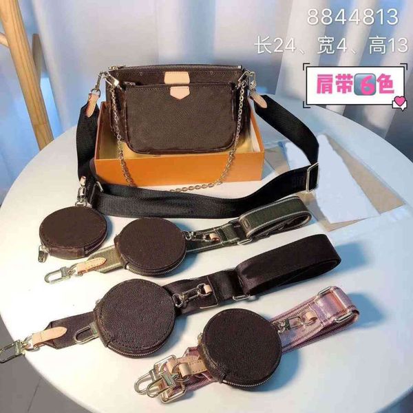 

2021 new women's bag combination mahjong portable chain broadband three piece