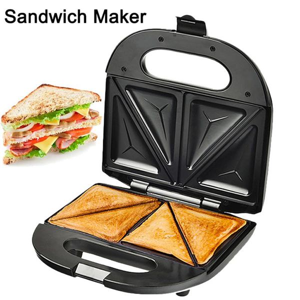 

bread makers electric sandwich maker toaster household mini baking pan non-stick toast grill waffle machine muffin pancakes baker