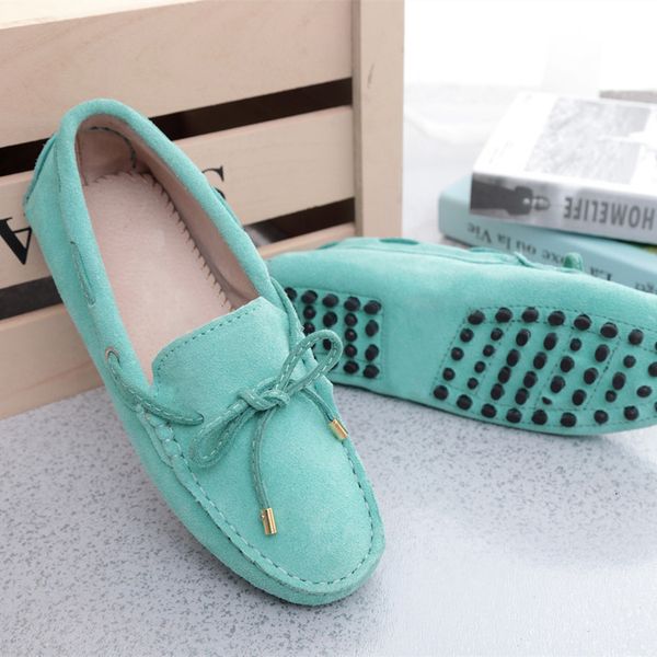 

dress shoes multicolour womens cow suede loafer big size official lace up traveling casual comfort breath flats for women zy384, Black