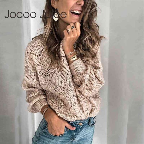 

vintage loose sweaters elegant hollow out knitted pullover plus size jumpers harajuku solid winter 210416, White;black