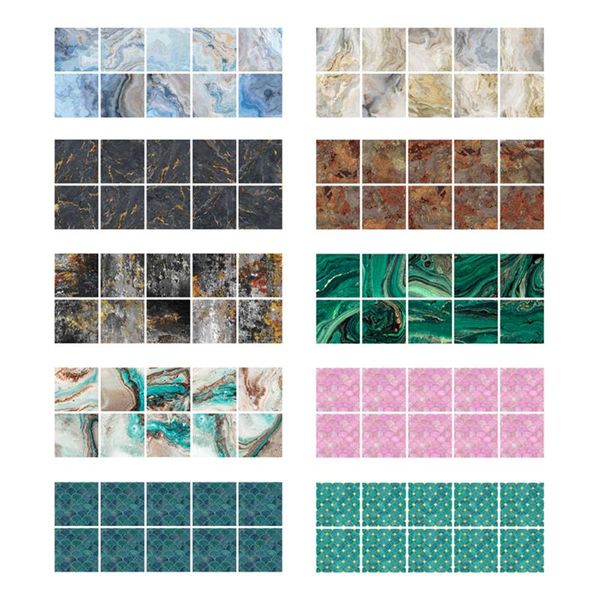 

window stickers 10pcs waterproof floor self adhesive tiles wall sticker art decals