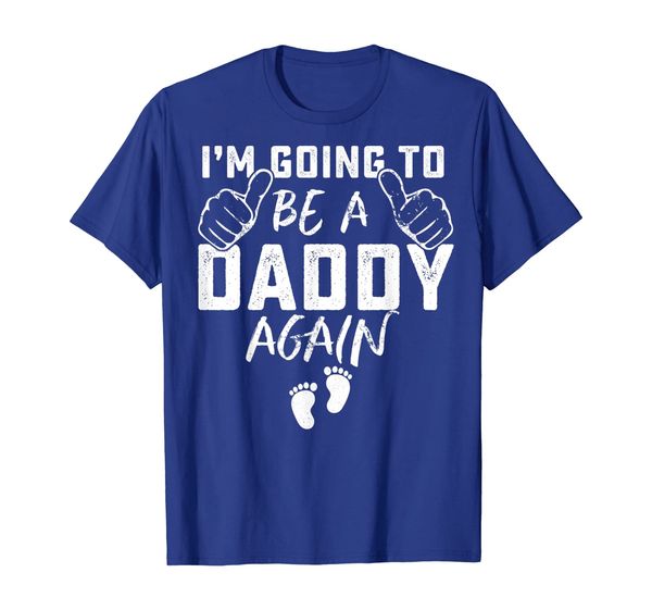 

i'm going to be a daddy again t-shirt daddy tee t-shirt, White;black