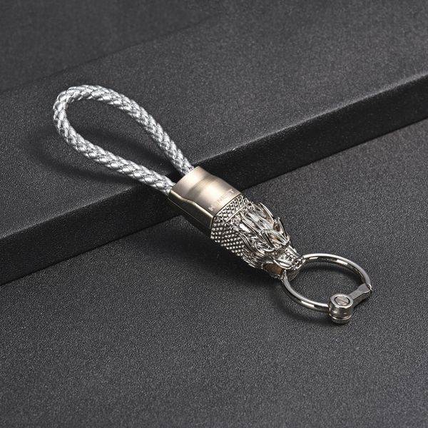 

5pieces/lotfaucet waist hanging keychain creative metal car keychain woven pendant, Slivery;golden