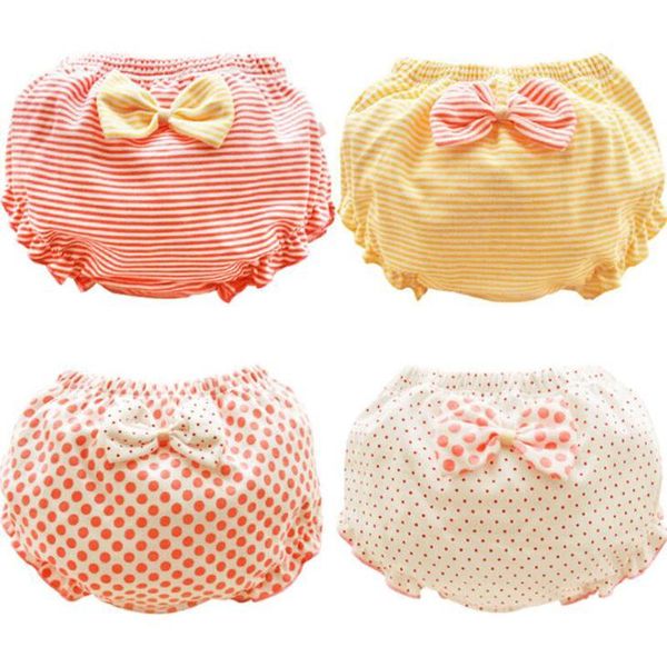 

panties bow thin children's briefs 0-7 years old cotton girl baby underwear, Camo