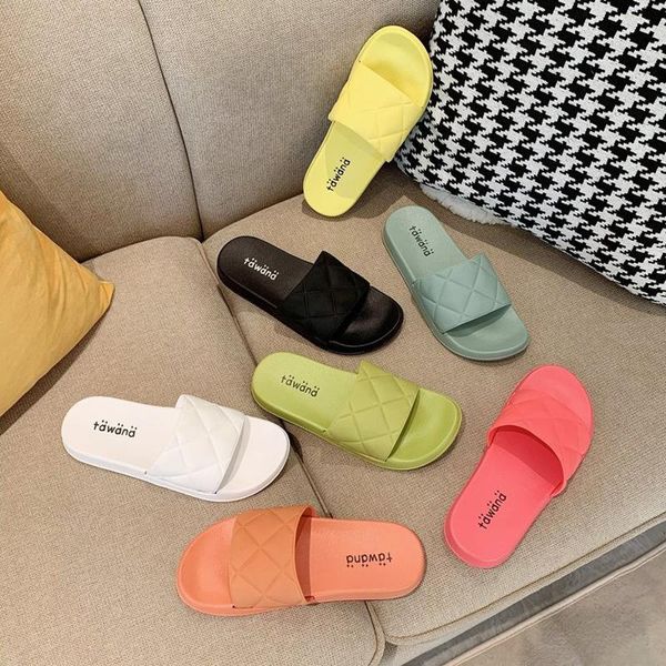

women's shoes summer sandals flat slippers candy color open toe comfortable outdoor plus size 43, Black