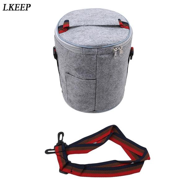 

storage bags lunch bag portable zipper heat preservation pouch simple design reusable picnic