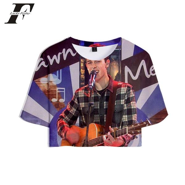 

women's t-shirt kpop 3d shwan mendes women men summer tshirt hit hop casual harajuku clothes streetwear t shirt plus size, White