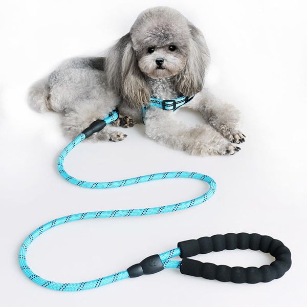 

dog collars & leashes nylon harness leash for medium large dogs leads pet training running walking safety mountain climb big supplies