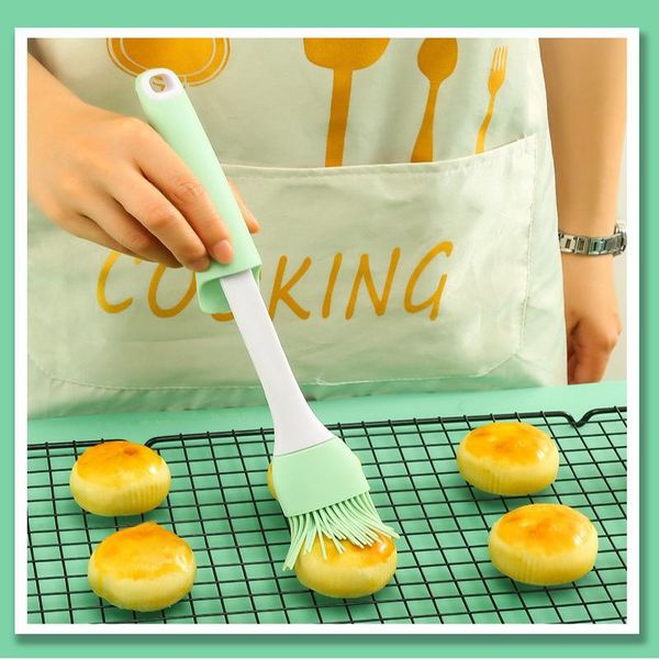 

tools & accessories home diy silicone barbecue brush oil butter spatula cream cyan bbq baking for kitchen gadgets sets