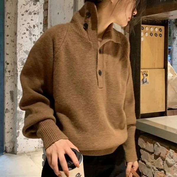 

sweaters two wears knit sweater women solid color simple autumn winter knitted ladies casual clothes, White;black