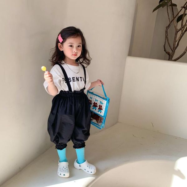 

summer arrival girls fashion black overalls kids jumpsuits, Blue