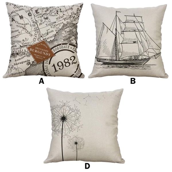 

cushion/decorative pillow undefined case cover simple linen creative lovely car printed pillowcase de almohada #t1p