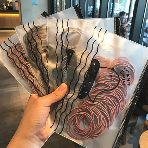 

pcs girl elastic headband color nylon head rope hair accessories fashion women headdress, Slivery;white