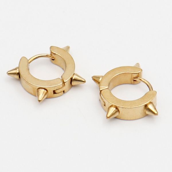 

pointed cone earrings stainless steel earrings punk puncture jewelry allergy titanium hip hop wind