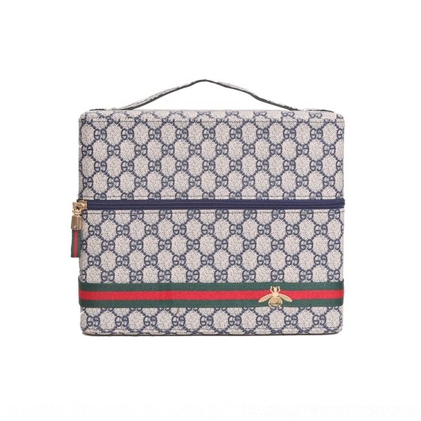 

fn2t fashion double-deck travel fa$b beauty cosmetic bag cosmetic bag cosmetic bags woman women case organizer zipper holder handbag agd toi