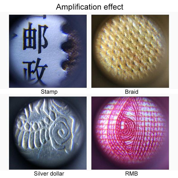 

universal clip microscope 60x led jewelry magnifying glass focusing adjusted pocket with cell phone puo8 mounts & holders