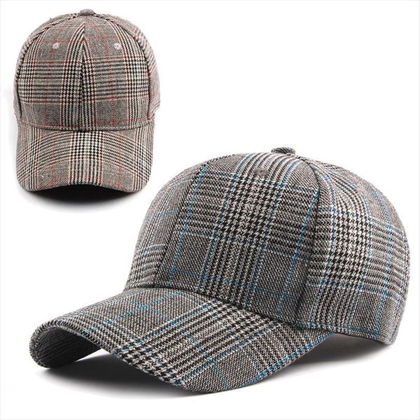 

summer hat snapback mens baseball cap plaid lattice retro male female breathable thin cloth womens sun, Blue;gray