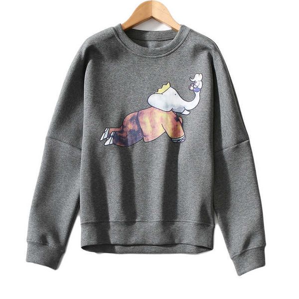 

fashion fleece hoodies k12 round neck pullover women's autumn and winter 2021 lazy loose jacket, Black