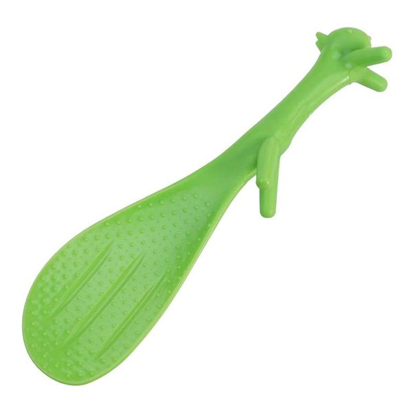 

spoons rice scoop non stick paddle spoon spatula squirrel shaped plastic green