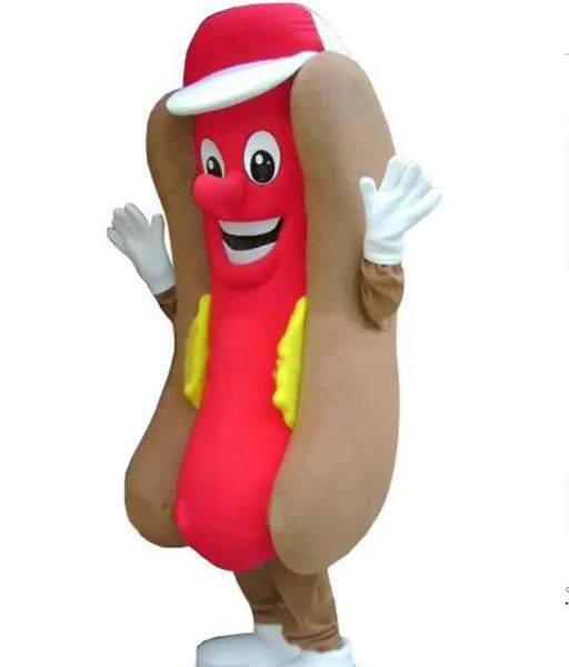 Drachenjahr Deluxe Plüsch Hochwertiges Halloween-Hotdog-Maskottchen-Kostüm Hochwertiges, individuell anpassbares Cartoon-Fuß-Plüsch-Anime-Thema-Charakter in Erwachsenengröße