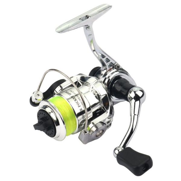 

mini100 pocket spinning fishing reel alloy tackle small 4.3:1 metal wheel pesca baitcasting reels