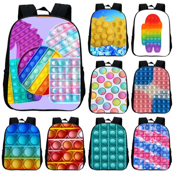 

christmas gifts favor fidget toys school bag for kids students teenage sport backpack book pack cartoon rucksack bags tt0913