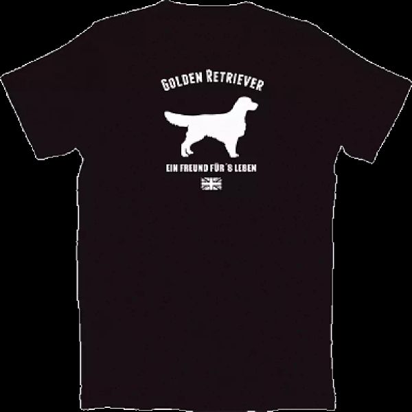 

golden retriever - a friend for life-dogs labrador t-shirt s-xxxl, White;black