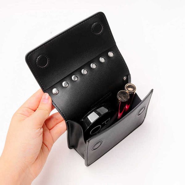 

trendy small pu leather handbag rivet dinner bag portable cosmetic storage bag