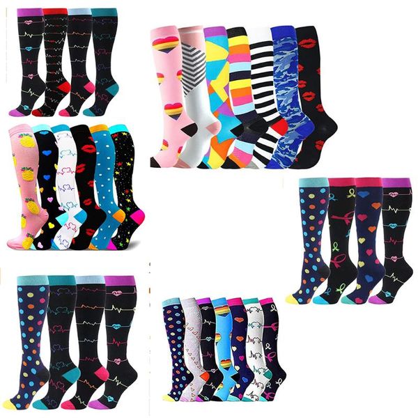 

sports socks women compression sock 4 or 6 7 pairs per set cycling wholesale sport running drop, Black
