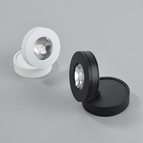 

downlights ultra-thin led downlight 360 angle adjustable ceiling spot light 3w 5w 7w surface mounted ac220v indoor lights