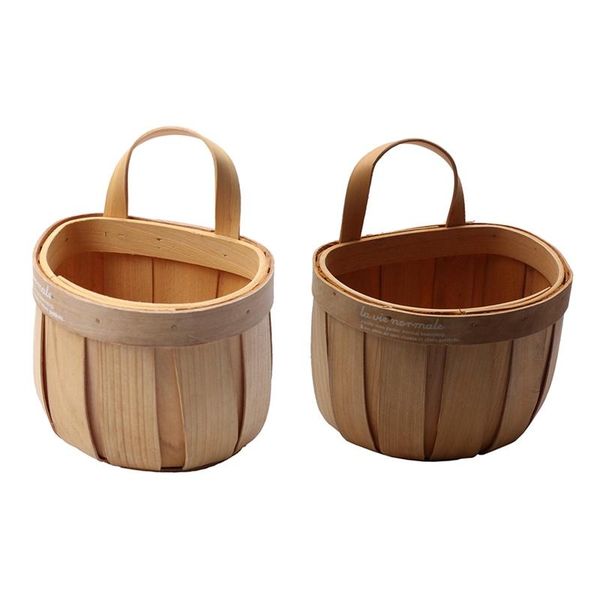 

storage baskets handmade woven wicker flower basket portable picnic fruit dustproof
