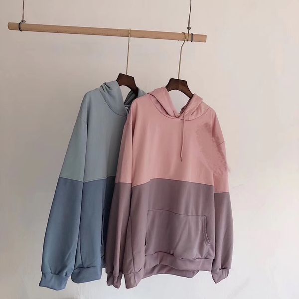 

70% off autumn and winter new hooded ice cream sweater loose couple 2rtl, Black