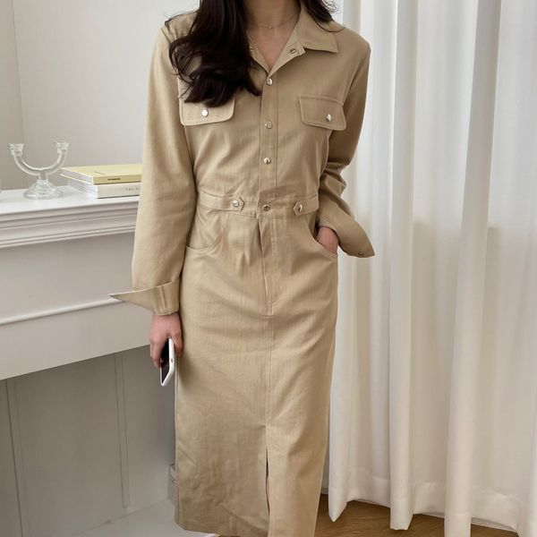 

casual dresses hzirip dress maxi waist high, elegant, french, work, plus size, ol, autumn, slim , chic, , street fashion, casual gowns a1nl, Black;gray