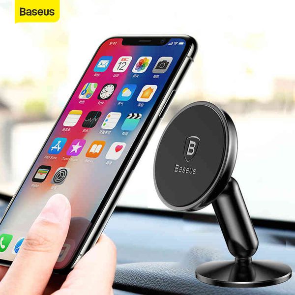 Basoneus Phone Mount 360 graus Rotate GPS CAR Holder Universal para iPhone para Xiaomi Stand Magnético