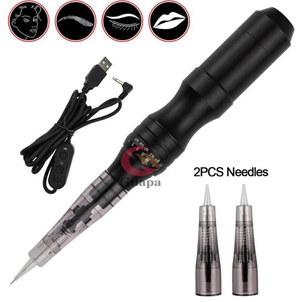 

tattoo guns kits black permanent makeup machine pen for eyebrow/eyeline/lips electric stable durable gun dermografo car