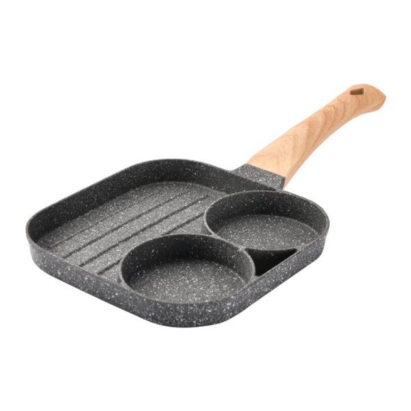 

pans 3 in 1 frying pan multipurpose burger non-stick crepe stone aluminum pancake kitchen