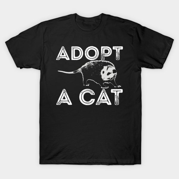 

adopt a cat black t-shirt size s-5xl, White;black