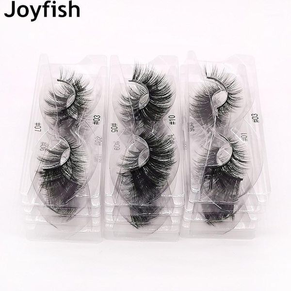 

3d mixed lashes natural long wholesale transparent plastic boxes case packaging in bulk false eyelashes vendors makeup1