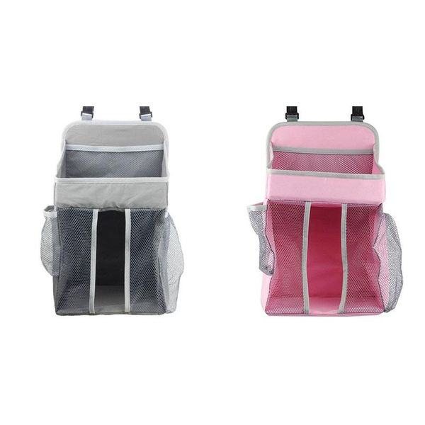 

storage boxes & bins baby crib hanging bag diaper nappy organizer cot bed infant essentials caddy