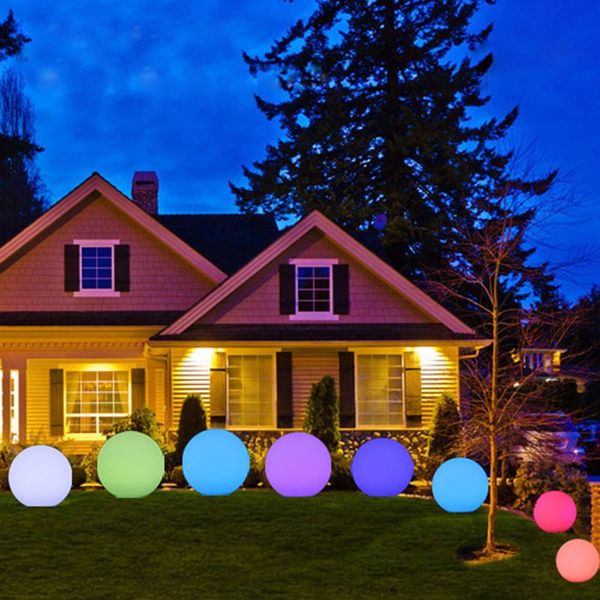 

garden lights outdoor led ball light street lawn lamp waterproof swimming pool wedding party decoration lamps
