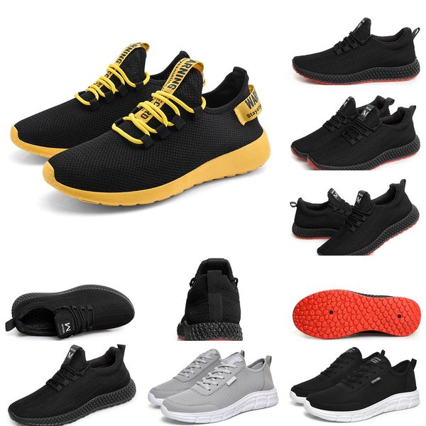 CXGI Casual Running Shoes Confortáveis ​​Homens RespirantesLides Negro Profundo Cinza Bege Mulheres Acessórios de boa qualidade Esporte verão moda andando sapato 12