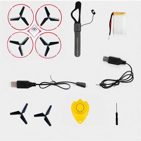 

feichao mini drone rc quadcopter induction toy smart watch remote sensing gesture ufo somatosensory noctilucent drones