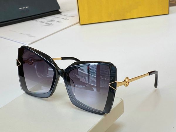 

luxury designer fashion luxury brand cat eye type sun men sun for women driving square sunglasses ff0399 with original case xotb, White;black