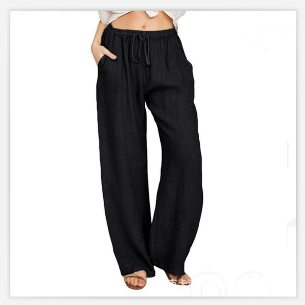 

men's pants 2021 retro cor sÃ³lida selvagem reta ampla perna calÃ§as femininas primavera nova moda coreana cintura alta casual comprida, Black
